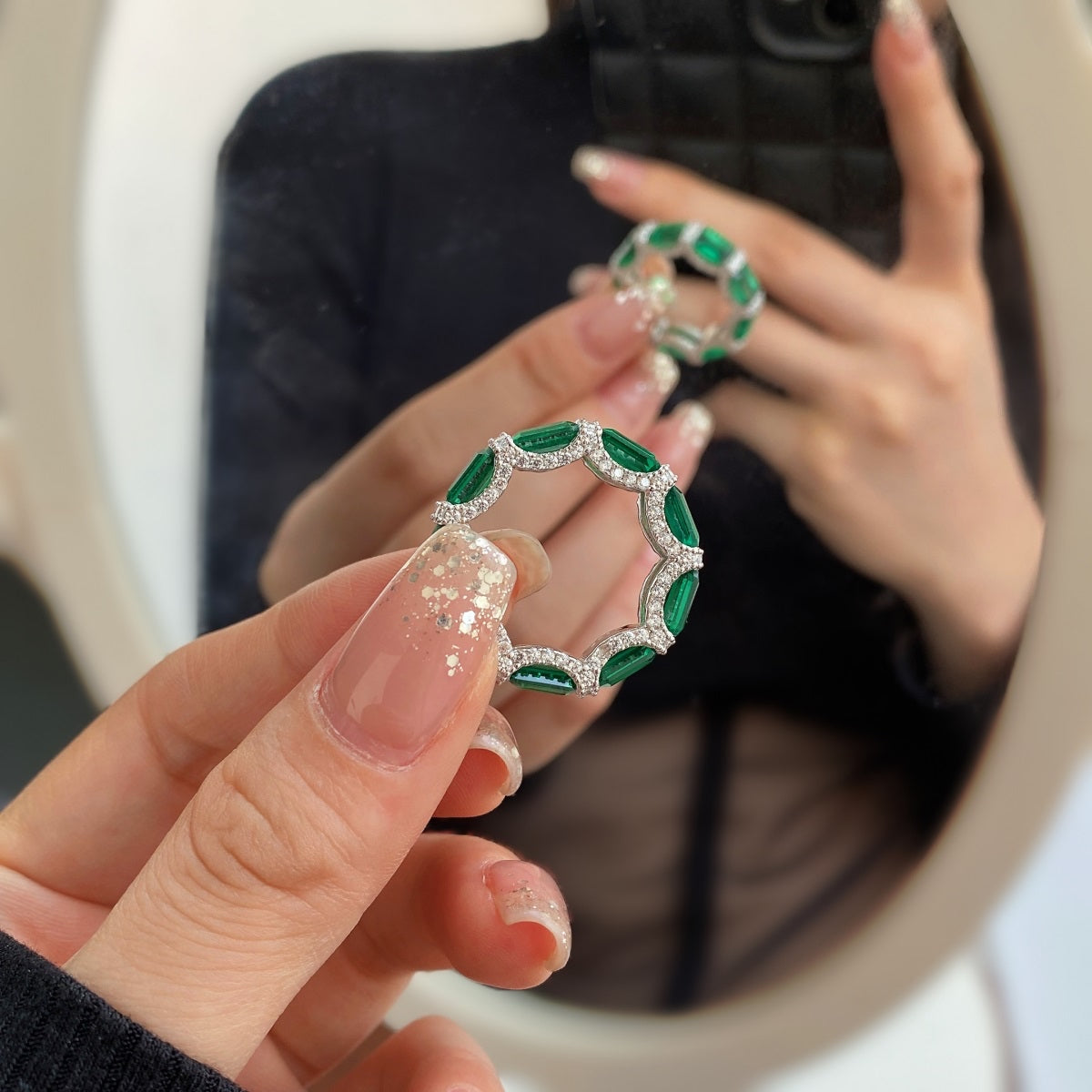 Emerald Eternity Band