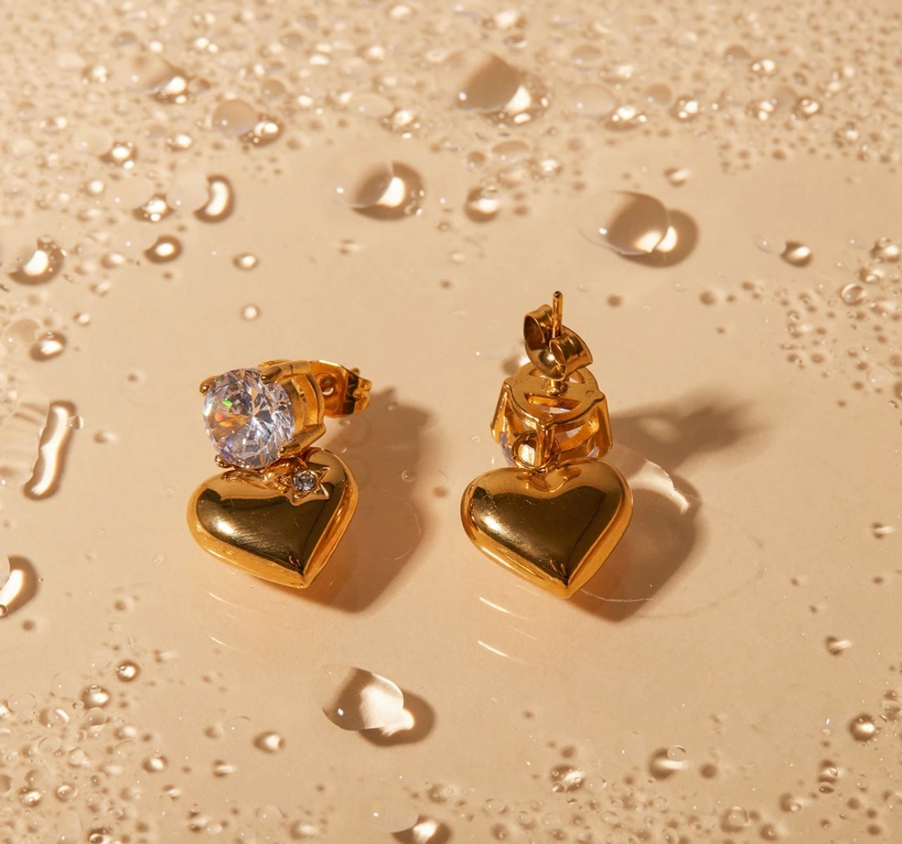 Boucles d'oreilles coeur
