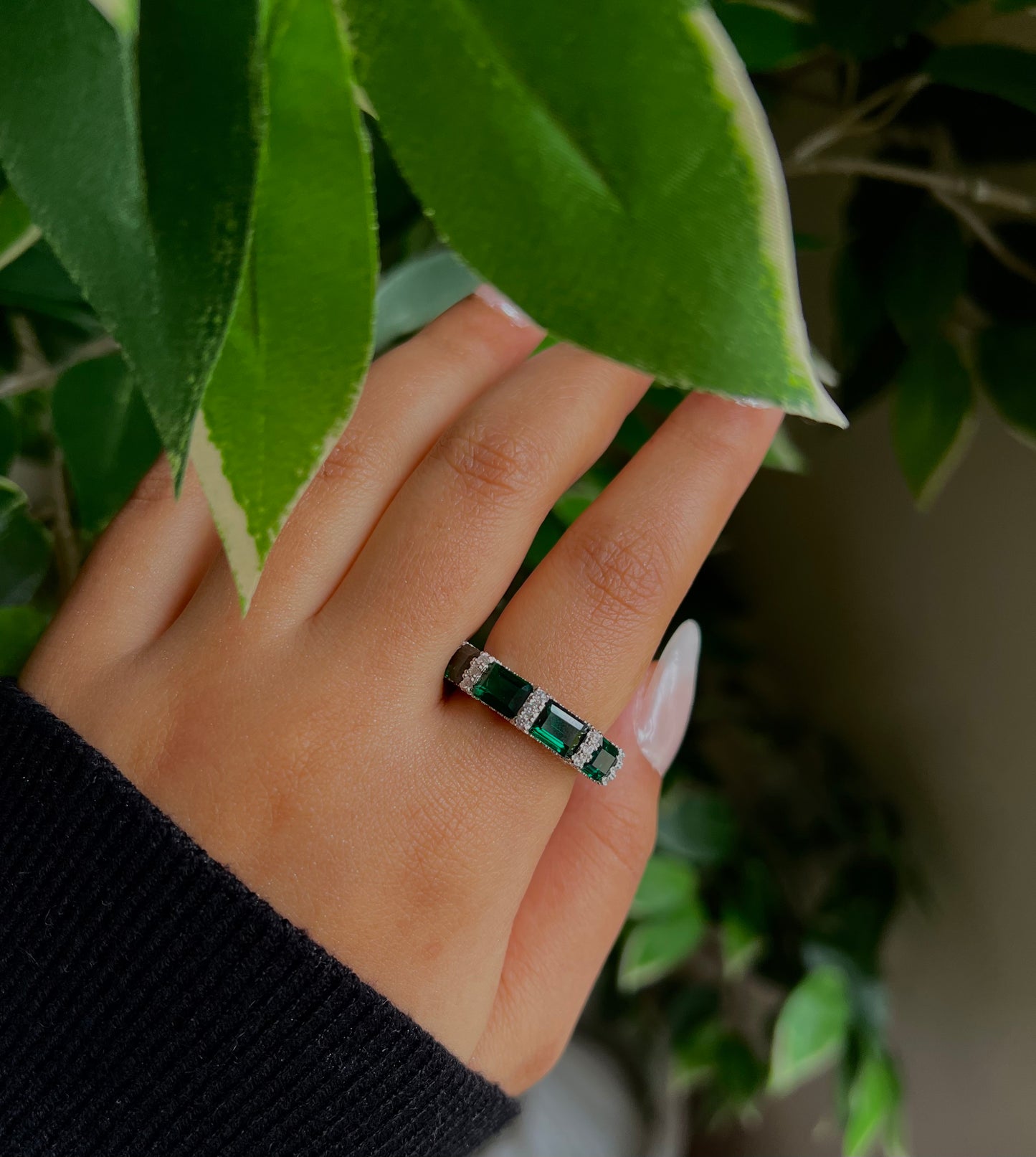 Emerald Eternity Band