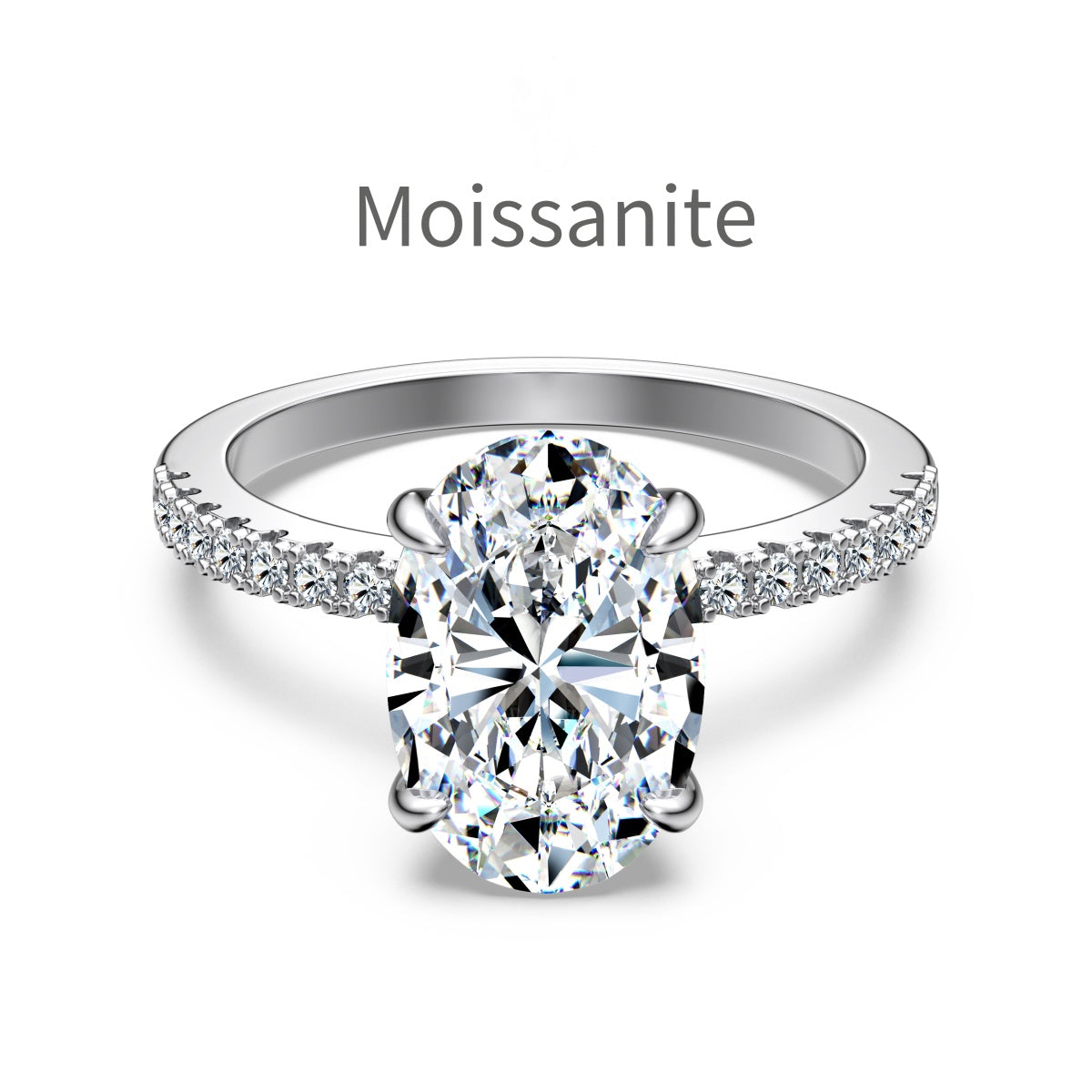 Nora Oval Moissanite Ring