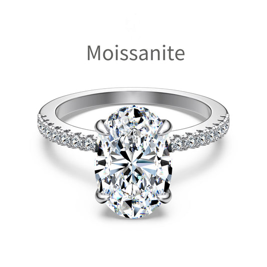 Nora Oval Moissanite Ring